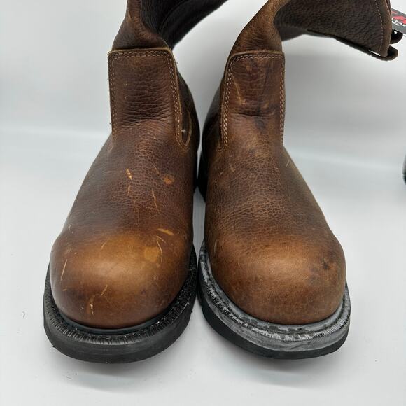 Wolverine Steel Toe Brown Leather Slip Resistant Mens Work Boot Size 11 Wide NWT - Picture 7 of 16